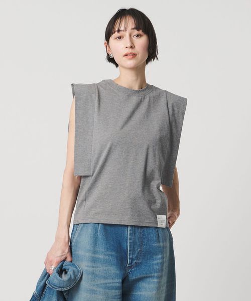 HYKE/＜HYKE＞パワーショルダー ノースリーブ カットソー/Tシャツ / カットソー