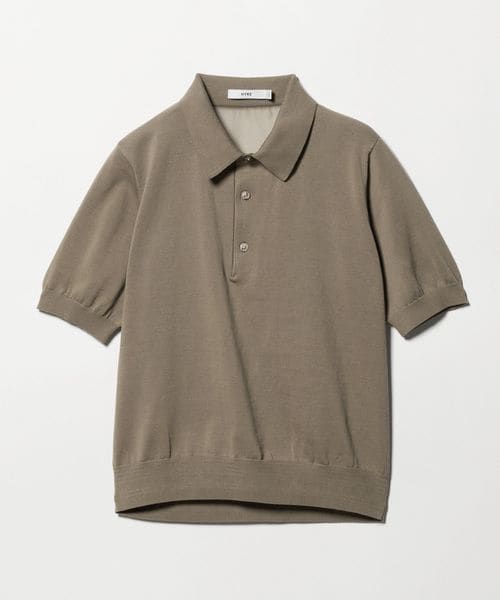 HYKE/＜HYKE＞バック シアー ポロニット/ニット / セーター