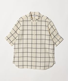 HYKE/＜HYKE＞シアー チェック ショートスリーブ シャツ/シャツ / ブラウス