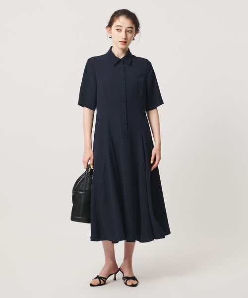 UNITED ARROWS/ポリエステル フレアワンピース ‐ウォッシャブル‐/ワンピース
