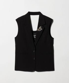 Kaon/＜Kaon＞ラペル ビジュー ジレ/ベスト