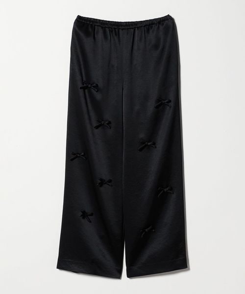 UNITED ARROWS/サテン 3Dリボン パンツ ‐ウォッシャブル‐/その他パンツ