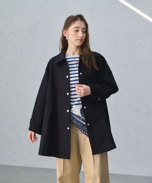 UNITED ARROWS/ Aライン ステンカラーコート/ステンカラーコート