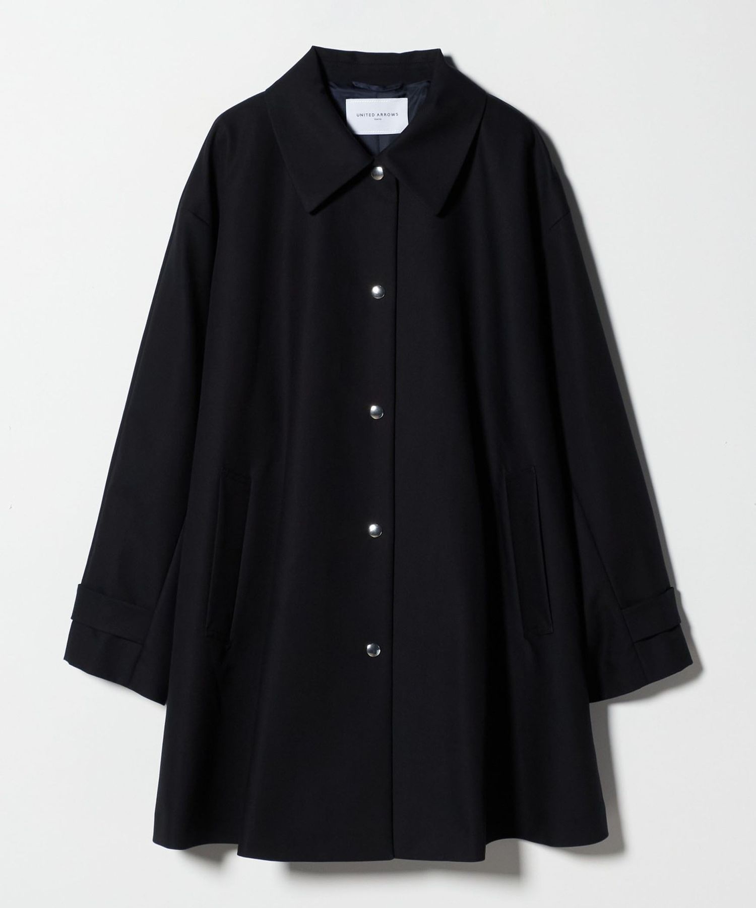 【新品未使用】UNITED ARROWS ダブルボタン Aライン コート Aライン ステンカラーコート