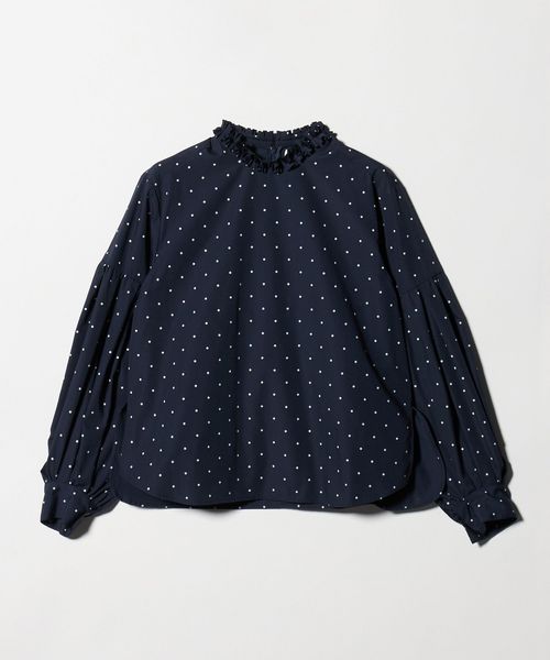 MARILYN MOON/＜Marilyn Moon＞タックフリル ドット ブラウス/シャツ / ブラウス