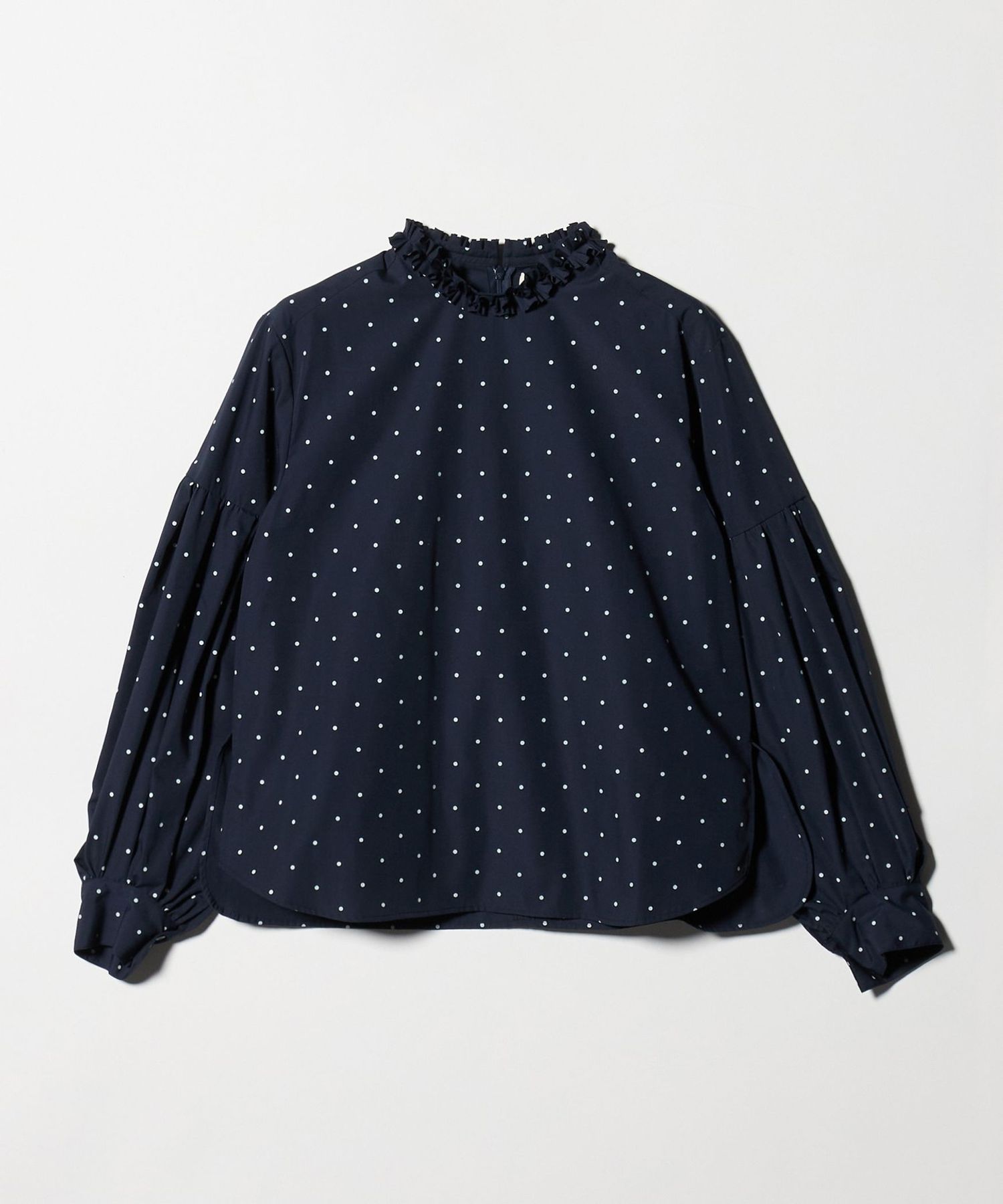 Marilyn Moon＞タックフリル ドット ブラウス