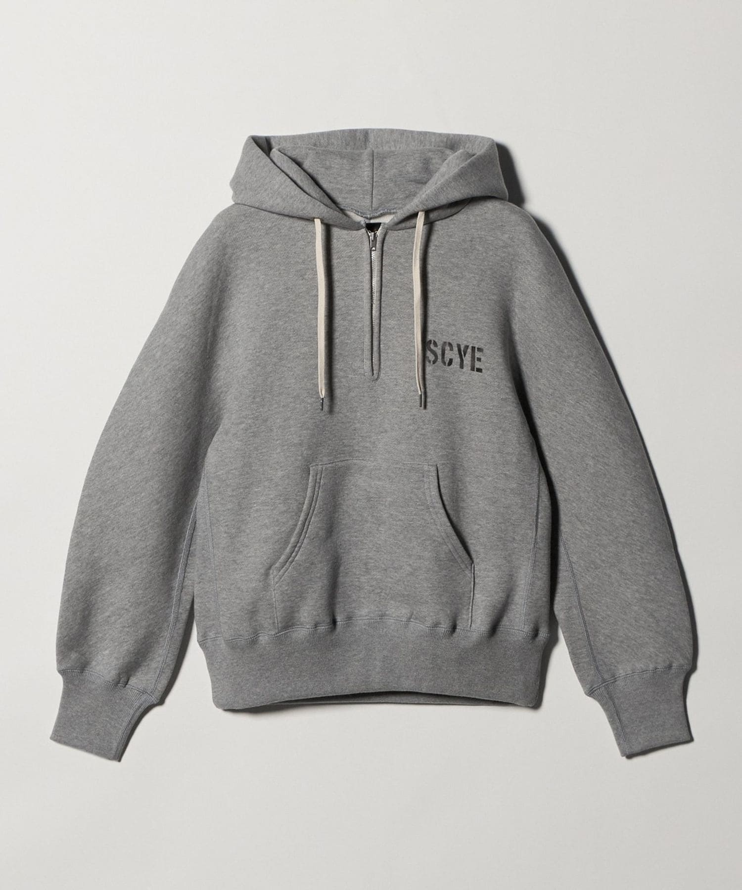 Scye ＞ハーフジップ フーディー