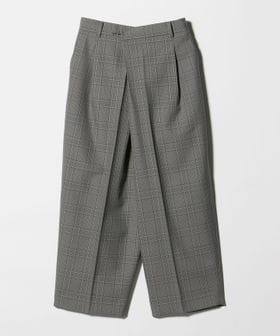 INSCRIRE/＜INSCRIRE＞Wラップ チェック ワイド パンツ/スラックス