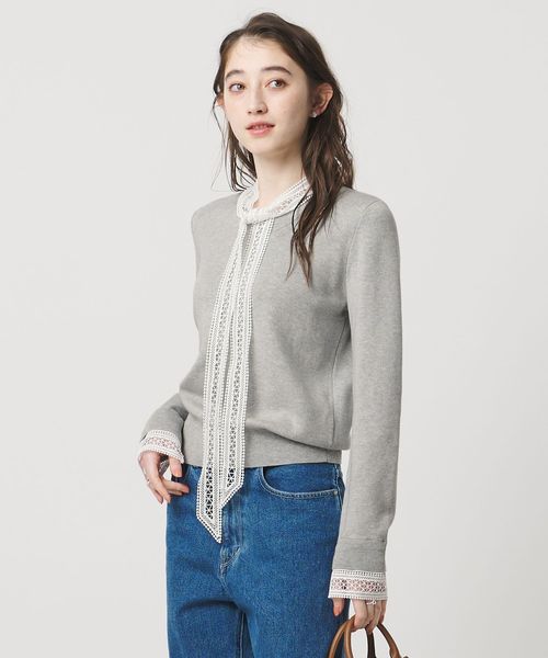 UNITED ARROWS/4WAY ボウタイレース ニット/ニット / セーター