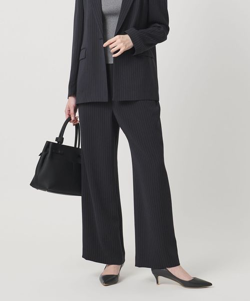 UNITED ARROWS/Drapy ピンストライプ イージーパンツ ‐ウォッシャブル‐/スラックス