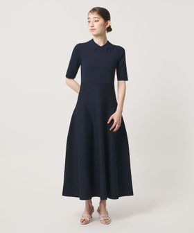 UNITED ARROWS/ミラノリブ フレアショルダー ワンピース/ワンピース