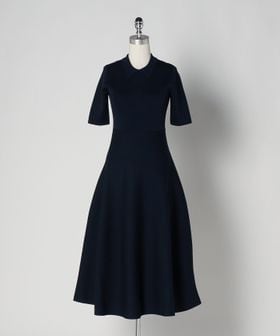 UNITED ARROWS/ミラノリブ フレアショルダー ワンピース/ワンピース