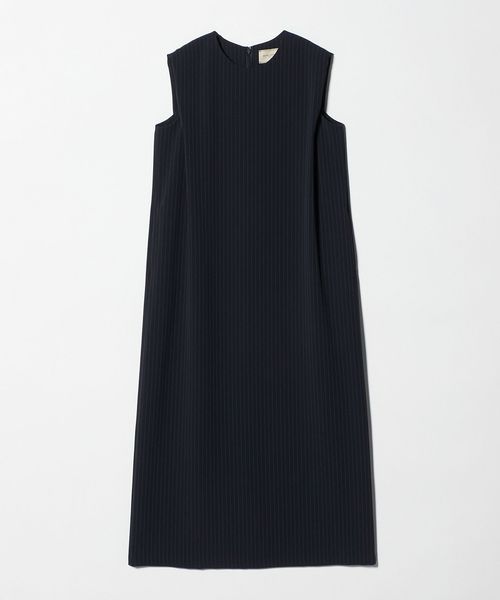 UNITED ARROWS/Drapy タック ノースリーブ ストライプ ワンピース ‐ウォッシャブル‐/ワンピース