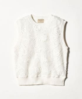 UNITED ARROWS/エンブロイダリーフラワー メッシュ ベスト/ベスト