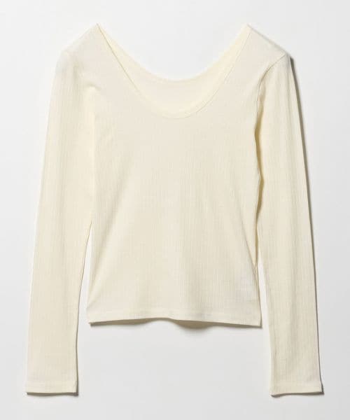 UNITED ARROWS/Uネック ロングスリーブ Tシャツ/Tシャツ / カットソー