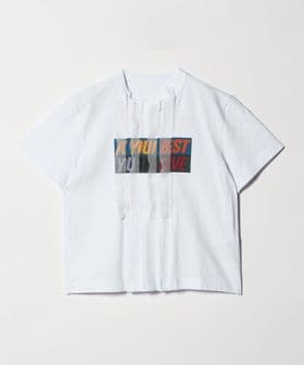 sacai/＜sacai＞フリル トリム プリント Tシャツ/Tシャツ / カットソー