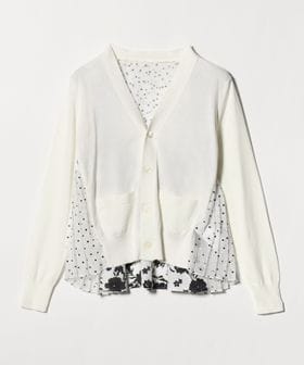 sacai/＜sacai＞パターン ミックス ドッキング カーディガン/カーディガン / ボレロ