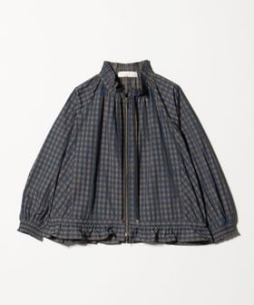 MARILYN MOON/＜Marilyn Moon＞ギンガム プリーツ フリル ブルゾン/その他コート / ブルゾン