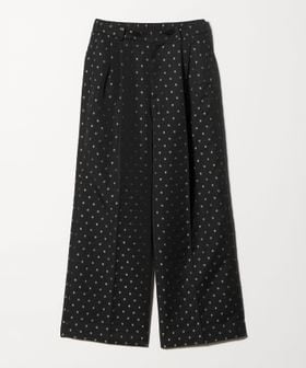 UNITED ARROWS/フラワー ジャガード 2タック ワイドパンツ ‐ウォッシャブル‐/スラックス