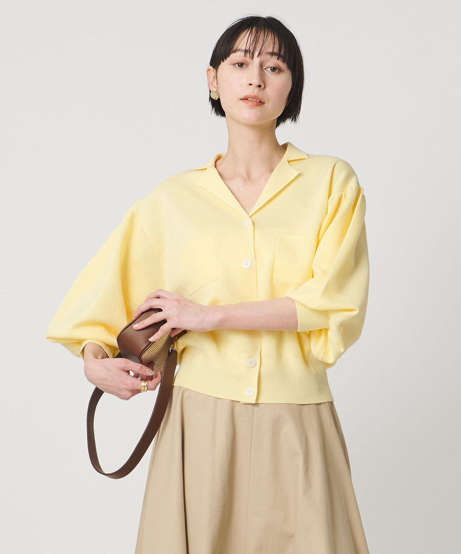 ジャケットライク ニットカーディガン ‐ウォッシャブル‐