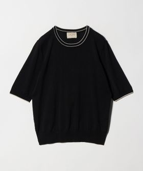 UNITED ARROWS/18G ハーフスリーブ クルーネックニット ‐ウォッシャブル‐/ニット / セーター