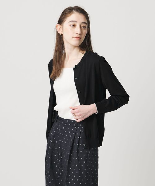 UNITED ARROWS/18G クルーネック ニットカーディガン ‐ウォッシャブル‐/カーディガン / ボレロ