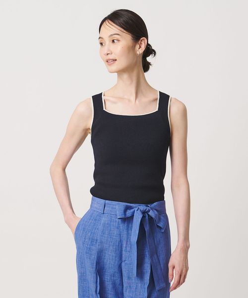 UNITED ARROWS/リブ スクエア キャミソールニット ‐ウォッシャブル‐/ニット / セーター