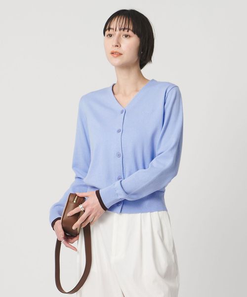 UNITED ARROWS/エンブロイダリー バイカラー カーディガン ‐ウォッシャブル‐/カーディガン / ボレロ