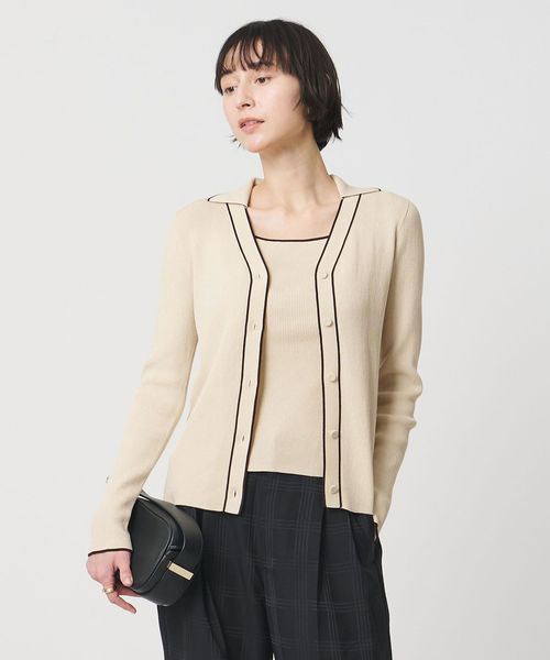 UNITED ARROWS/スキッパー リブカーディガン ‐ウォッシャブル‐/カーディガン / ボレロ