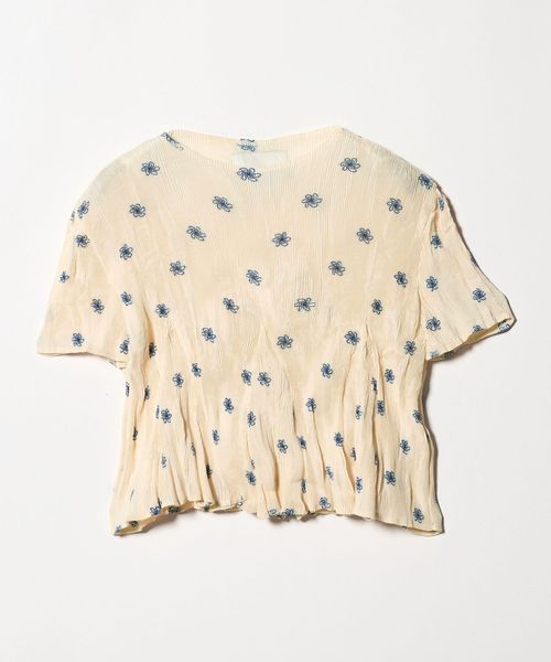 Gongdid Design/＜Gongdid Design＞ウェイビー フラワー クロップド カットソー/Tシャツ / カットソー