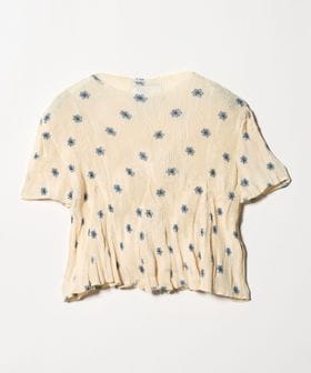 Gongdid Design/＜Gongdid Design＞ウェイビー フラワー クロップド カットソー/Tシャツ / カットソー