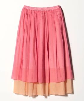 UNITED ARROWS/シアー バイカラー スカート ‐ウォッシャブル‐/ミモレ / ロング