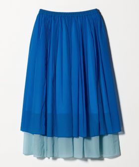 UNITED ARROWS/シアー バイカラー スカート ‐ウォッシャブル‐/ミモレ / ロング