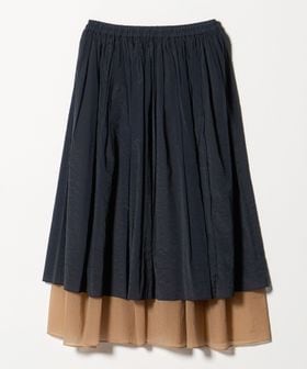 UNITED ARROWS/シアー バイカラー スカート ‐ウォッシャブル‐/ミモレ / ロング