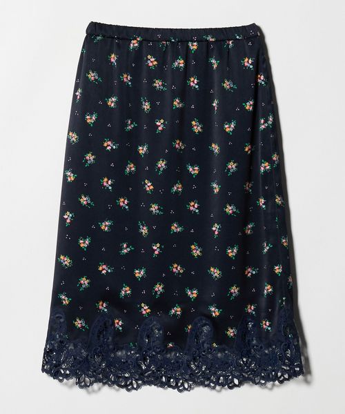 MUVEIL/＜MUVEIL＞フラワー プリント スカート/ミモレ / ロング