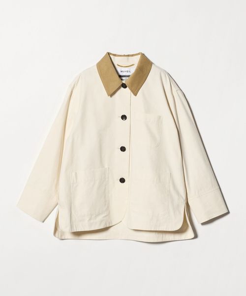 MUVEIL/＜MUVEIL＞バック エンブロイダリー ジャケット/カバ―オール