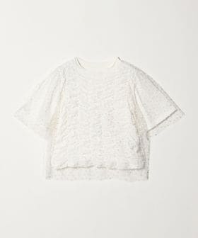 MUVEIL/＜MUVEIL＞チュール ドッキング Tシャツ/Tシャツ / カットソー