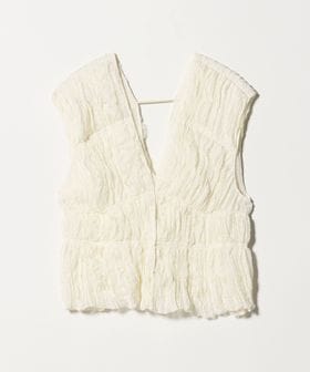 UNITED ARROWS/シャーリング フリル ベスト/ベスト