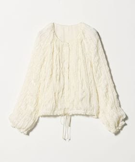 UNITED ARROWS/シャーリング フリル ブラウス/シャツ / ブラウス