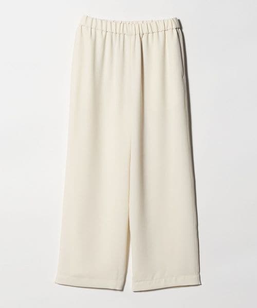 UNITED ARROWS/COMFY ストレート イージーパンツ  WHITE ‐防汚 UVカット ウォッシャブル‐/スラックス