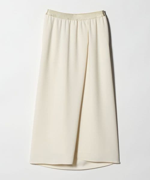 UNITED ARROWS/COMFY ラップ マキシスカート WHITE ‐防汚 UVカット ウォッシャブル‐/ミモレ / ロング