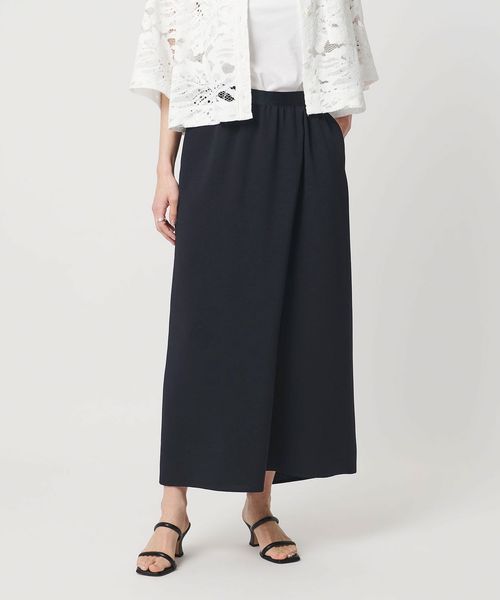 UNITED ARROWS/COMFY ラップ マキシスカート ‐防汚 UVカット ウォッシャブル‐/ミモレ / ロング