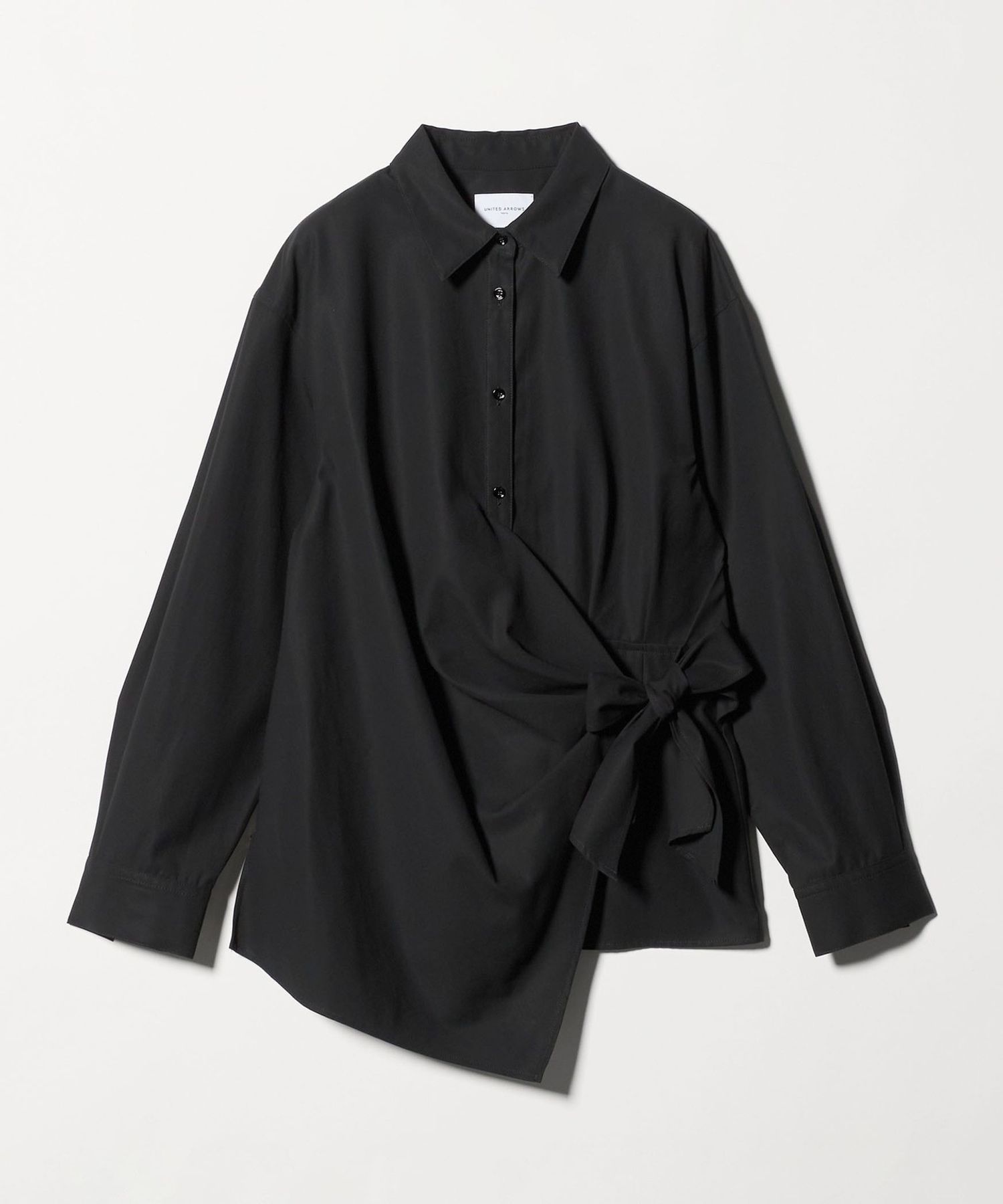 ドレープ ギャザー シャツ