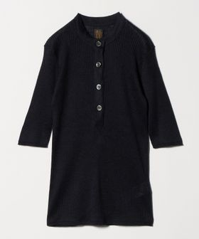 BATONER/＜BATONER＞リブ ヘンリーネック ニット/ニット / セーター