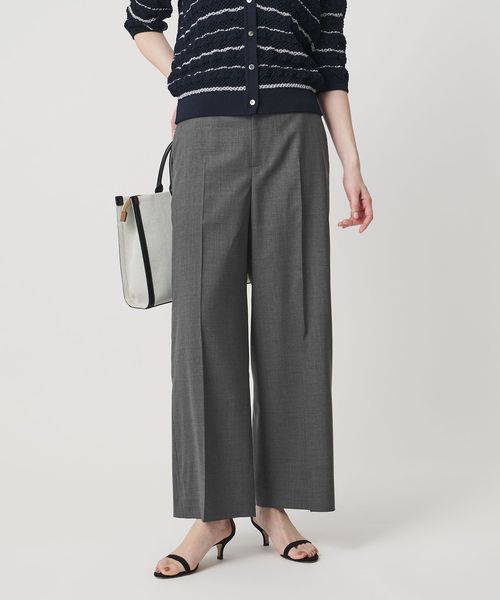 UNITED ARROWS/ノータック ストレート ワイドパンツ/スラックス