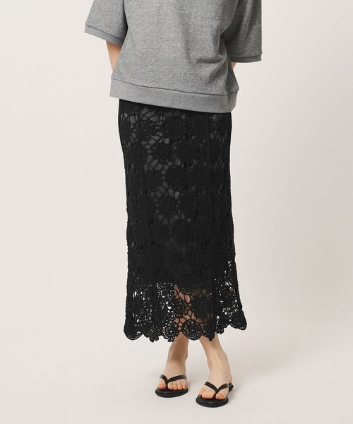 MARILYN MOON/＜Marilyn Moon＞クロシェ スカート/ミモレ / ロング