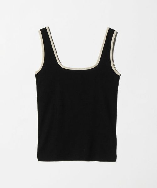 GOOD PEOPLE GOOD STITCHING GOOD PRODUCT/＜GOOD PEOPLE GOOD STITCHING GOOD PRODUCT＞トリム リブ スクエアネック タンクトップ/タンクトップ / キャミソール