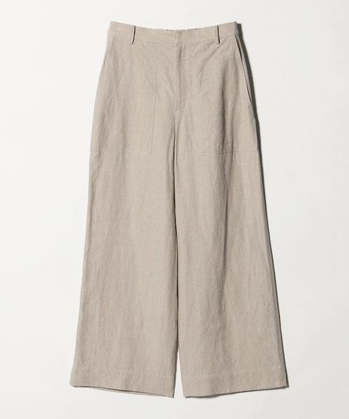 UNITED ARROWS/リネン パッチポケット イージーパンツ ‐ウォッシャブル‐/イージーパンツ