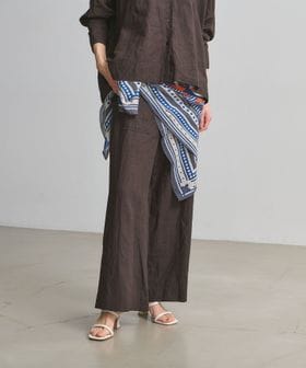 UNITED ARROWS/リネン パッチポケット イージーパンツ ‐ウォッシャブル‐/イージーパンツ