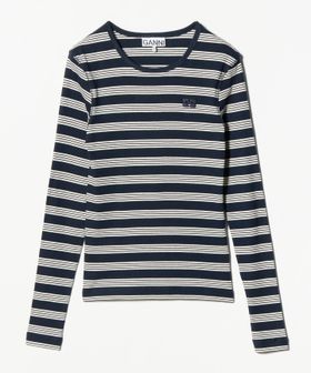 GANNI/＜GANNI＞ボーダー ロングスリーブ カットソー/Tシャツ / カットソー